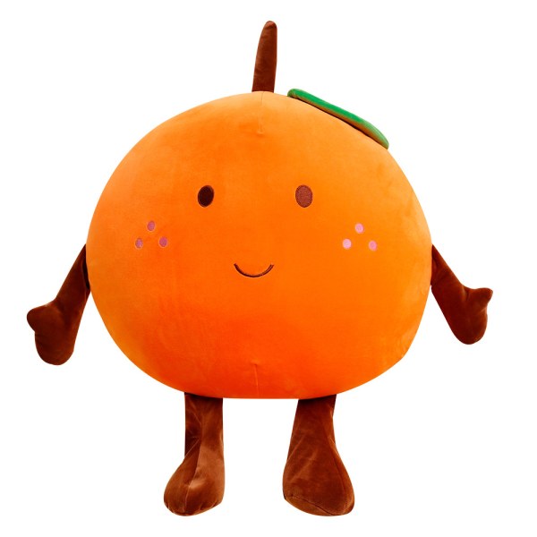 Orange kram plyschleksakssoffa Orange kudddekorationer