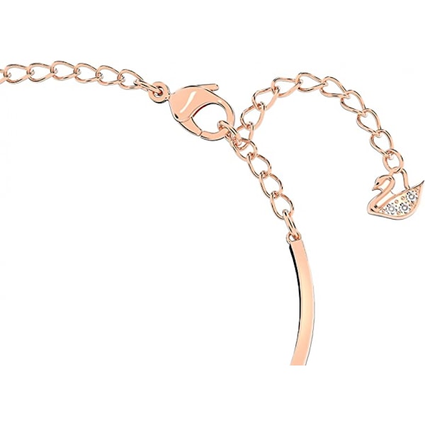 Infinity Heart Jewelry Collection, Halskjede og Armbånd, Roségull og Rhodium Tone Finishes, Transparent Crystal (Roségull)