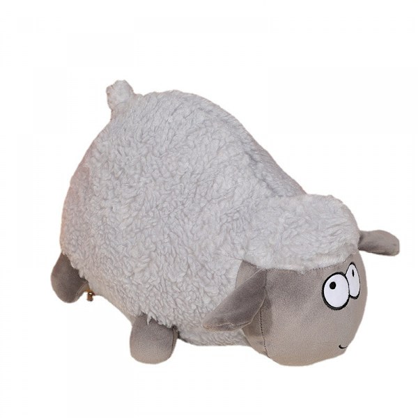 Lambs & Ivy Sleepy Sheep Plysch Vit/Svart/Grå Får Plyschdjur Leksak - Wooly