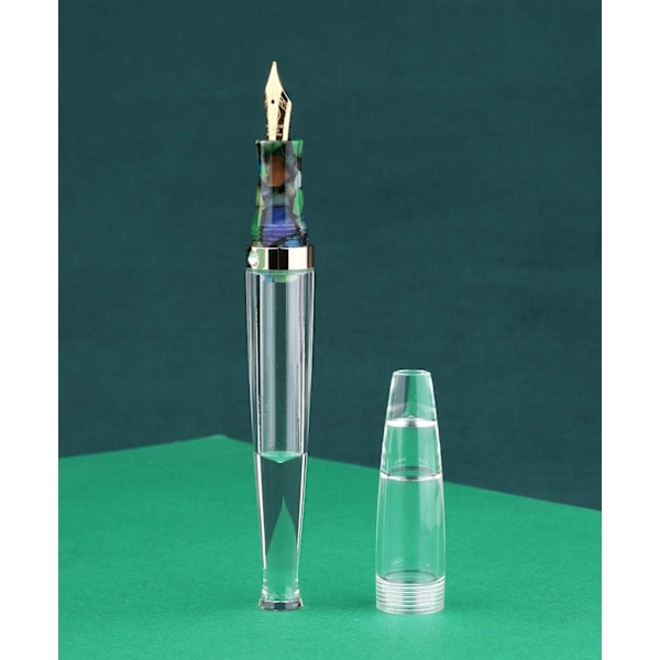 S5 Fyllpenn Ekstra Fin Nib + To Ekstra Nibber (Bred og Bøyde) Klar Transparent Akryl Eyedropper Fylling