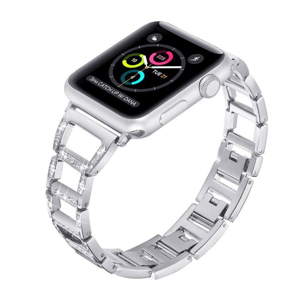 Bling-nauhat Apple Watch rannekkeelle 42/44/45mm muoti Diamond ruostumaton teräs iWatch-ranneke Apple Watch -sarjalle 8 7 6 5 4 3 2, 1