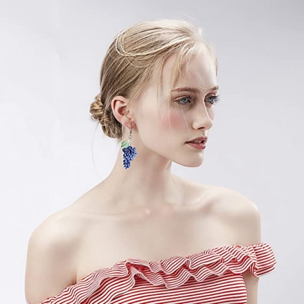 Fashion statement Kreativa och intressanta örhängen i fruktakryl för kvinnor/damer, moderiktiga och snygga.