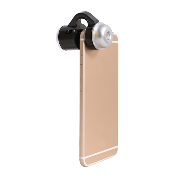 30X Zoom LED Lup Klemme-På Universal Mobiltelefon Mikroskop Mikro Linse Telefon Kamera Lup Sort