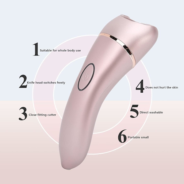 Dameepilator, 2-i-1 hårfjerningsæt til kvinder, inklusive epilator og barbermaskine, egnet til kvinders ansigt, krop, lemmer, intimhår