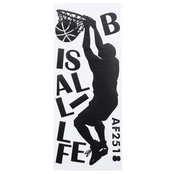 Basketboll Match Mönster Väggklistermärke DIY Hem Väggdekoration för Sovrum Vardagsrum