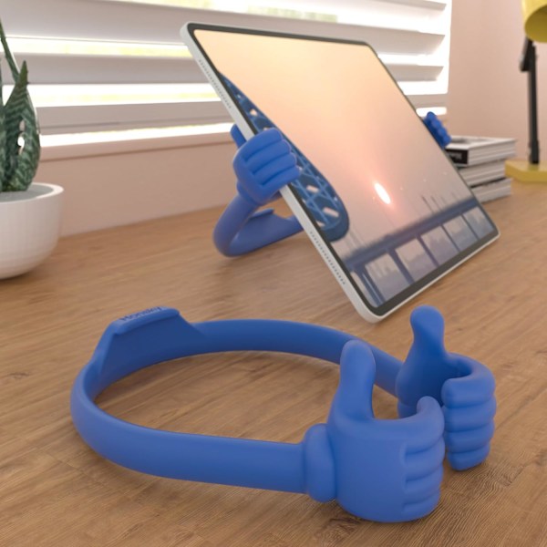 Thumbs Up 2-pakks nettbrettstativ, nettbrettstativholder for skrivebord, nettbrettstativ kompatibel med iPad-serien, Samsung Galaxy-faner Blue/Green Plus