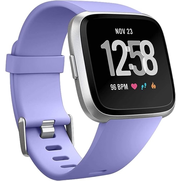 The smart watch strap is compatible with Fitbit versa Smartwatch, versa 2 and versa Lite se watches for women and men（ Periwinkle-S）