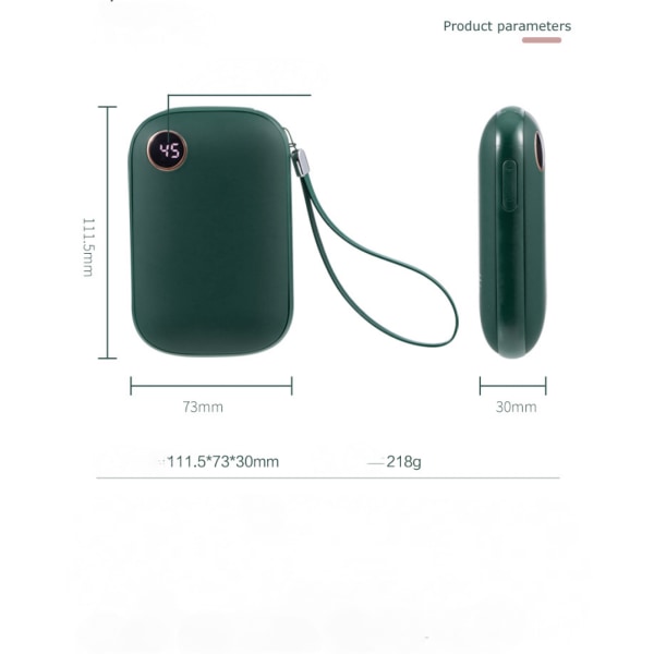 Håndvarmere Ladbare, 10000mAh Elektrisk Håndvarmer & Rask Lading Powerbank, 15 Timer Langvarig Varme, Bærbare Håndvarmere