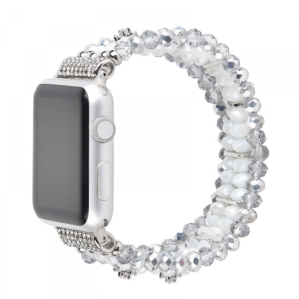Pärlband för Apple Watch 40/38/41mm Serie 8 7 SE 6/5/4 Mode Söt Handgjord Pärla Elastiskt Armband