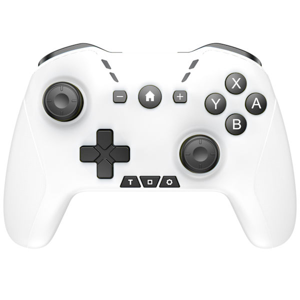 For Nintendo Ns Switch Pro håndtak Apple datamaskin trådløs Bluetooth mobiltelefon 2.4G spillhåndtak White
