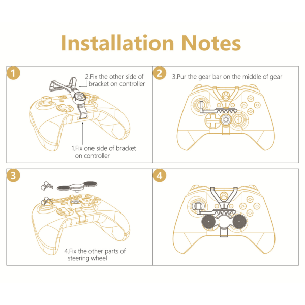 Xbox One Mini -ohjauspyörä, Xbox One -ohjaimen lisävarusteet kaikkiin Xbox-ajopeleihin