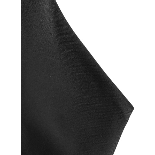 WJSM Kvinde Bindebånd Polstret Høj Skæring Bralette Bikini Sæt Todelt Badetøj 1-black M