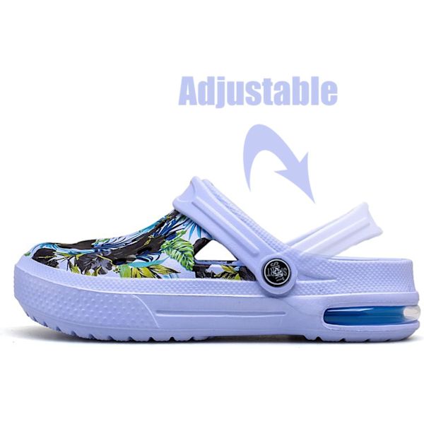 Kvinders Have Clogs Sko Casual Slippers Strand Sandaler Anti-Slip Pool Vandsko Hjemmesko Sommer Fodtøj Blue 10inch 6.5 Women/5 Men