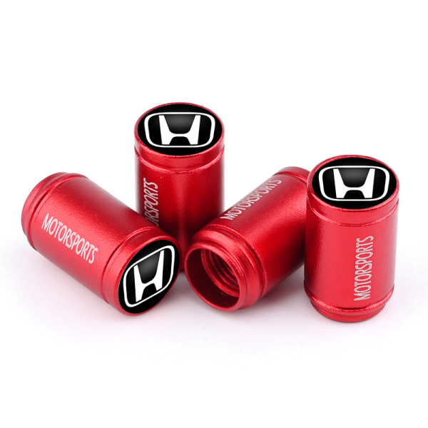 Lämplig för Honda Accord Crown Road Lingpai Binzhi Civic bildäck cap ventil kärna cover (Honda svart etikett [röd] 8 stycken)