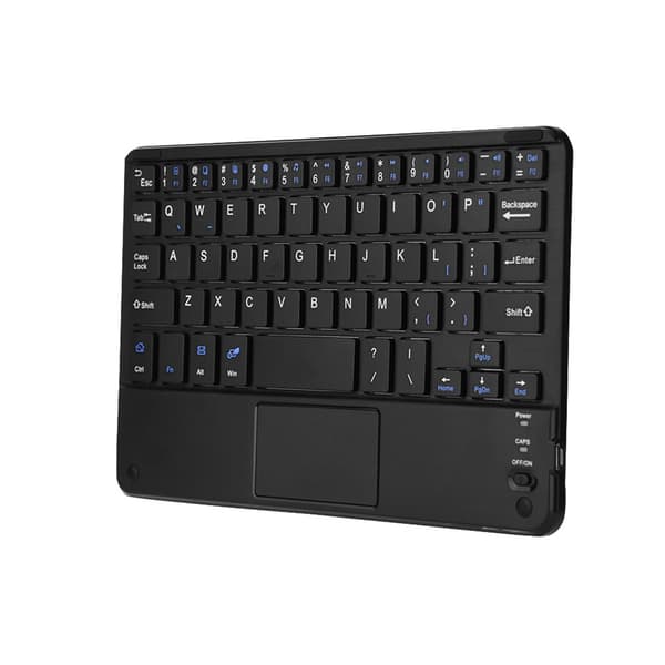 UltraSlim Mini trådlöst Bluetooth-tangentbord med pekplatta för Windows PC Android-surfplatta