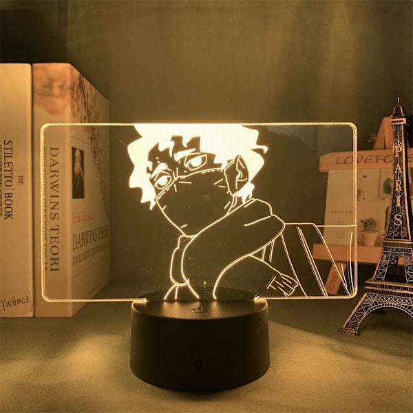 3D Illusionslampe Anime Kiyoomi Sakusa Akryl nattlys 7/16 fargeendring med fjernkontroll Barnerom dekor USB bordlampe Høytidsgave