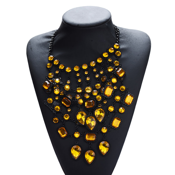 Halsband Retro Flerskiktat Hovstil Halskedja Legering Ädelsten Set Kroppskedja Dam Smycken Smycken Bästa Present till Kvinnor