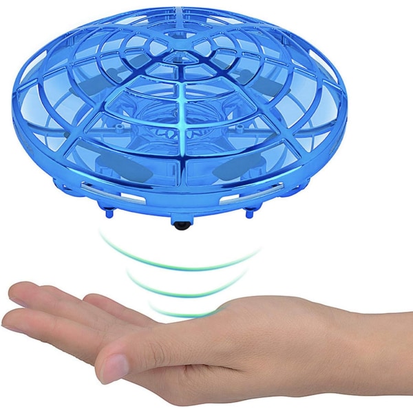 Barn- och pojkleksaker, handkontrollerad flygboll, interaktiv rörelseinduktionshelikopterboll med 360° roterande och lysande LED- drone, flygande leksak