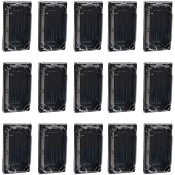 WJ 100 stycken engångssushibrickor med genomskinligt lock Sushibehållare Rektangulära Sushiförpackningslåda Avhämtningsbehållare Avhämtningslådor för kakmunk 1