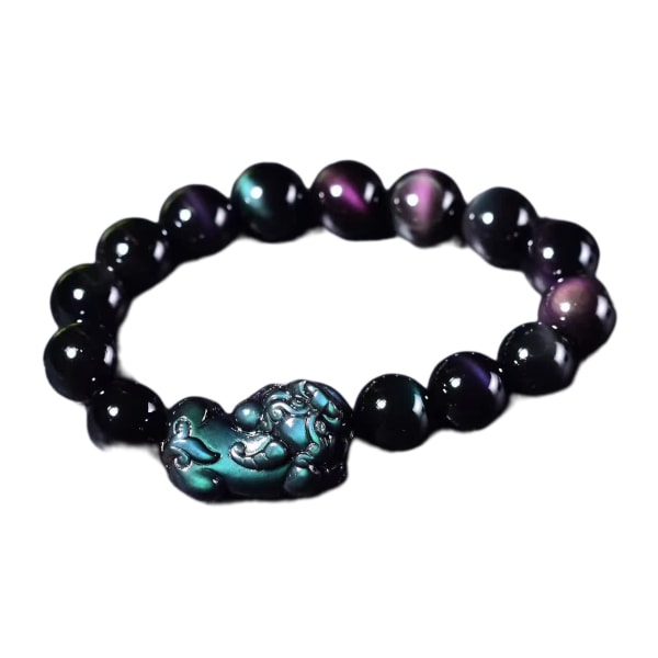 Mens Womens Pixiu Fengshui Stone Beaded Bracelet