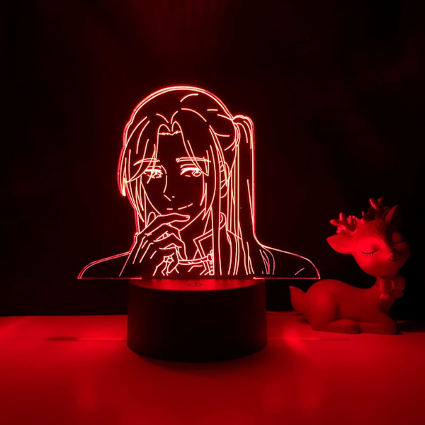 Anime LED-lys Tian Guan Ci Fu for soveromsdekorasjon nattlys bursdagsgave BL Manga rom 3D lampe Offisiell velsignelse