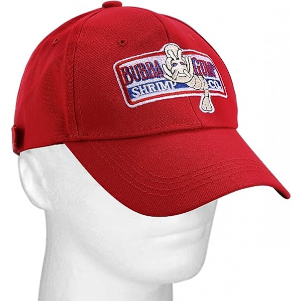 Rekehatt for menn, justerbar Forrest brodert Gump lue Baseball Cap, voksen pappa lue Halloween Cosplay kostyme Mesh Back
