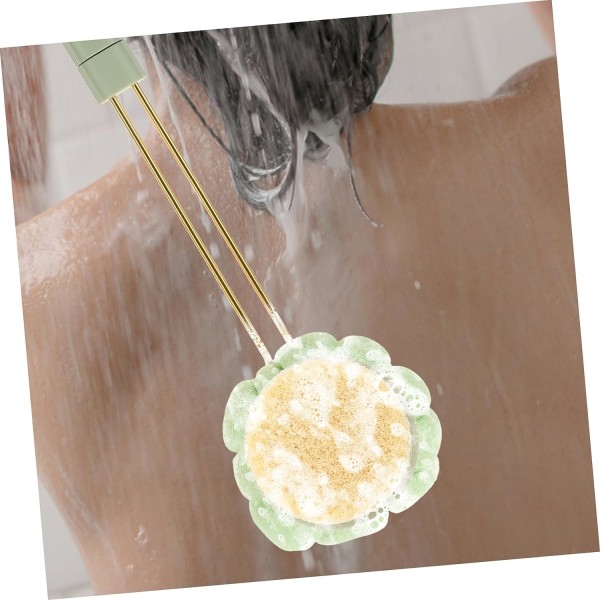 WJ 2 set dubbelsidig duschborste badrengöringsborste massageverktyg bad ryggborste ryggskrubb för duschrengöringsborste As Shownx2pcs 39x9.5cmx2pcs