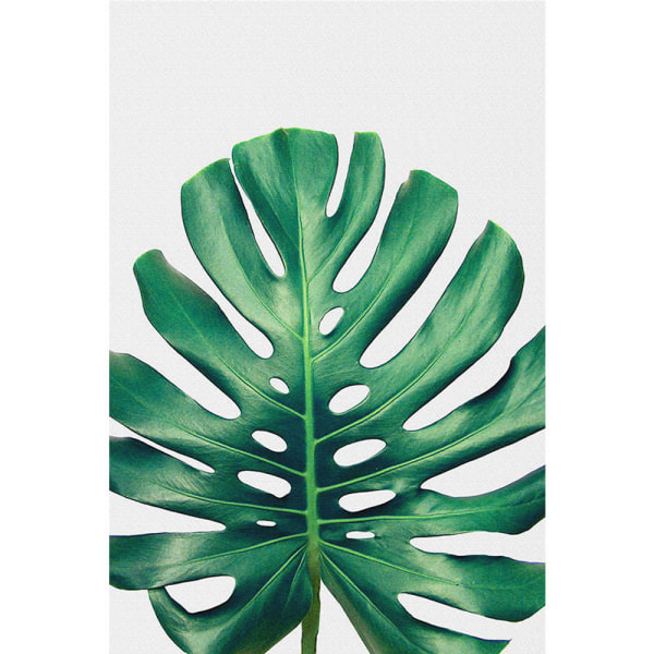 Wekity Botaniska Väggkonst Tryck Set om 3 Tropiska Löv Canvas Dekor Växtblad Boho Väggdekor Bilder Gröna Boho Posters Konst Set Badrum Vägg A