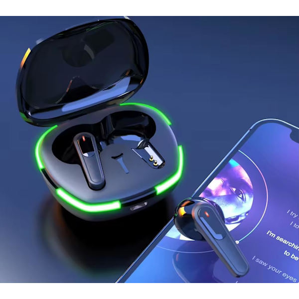 Trådløse Ørepropper Pro 60 Bluetooth 5.3 Hovedtelefoner med Berøringskontrol & Magnetisk Opladningsetui | Afspilning Besvar Opkald Stemmeassistent
