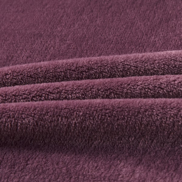 Blød fleece tæppe super blødt hyggeligt sengetæppe dark purple 200*230 cm