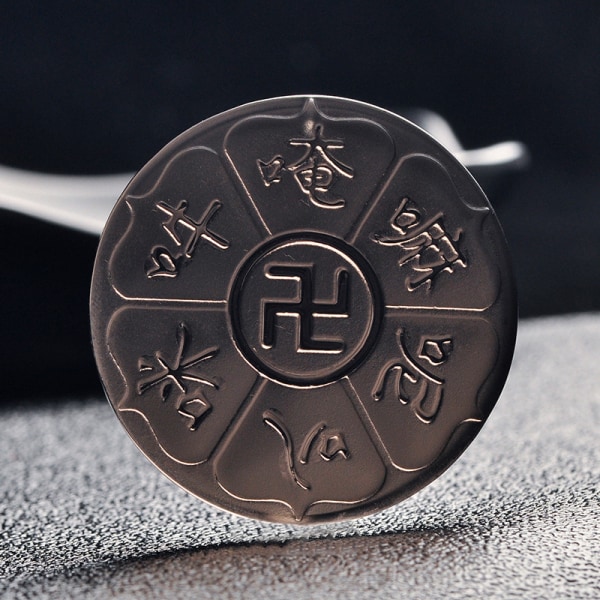 Obsidian Tibetan Mantra Halsband Meditation Healing Sex Ord Buddhistiska Smycken Män Kvinnor