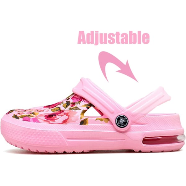 Kvinners hage tresko sko casual tøffel strand sandaler anti-skli basseng vannsko hjem tøfler sommer fottøy Pink 11inch 6.5 Women/5 Men