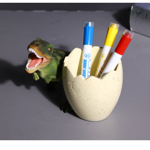 Dinosaur blyantholder, dinosaur dekor penn kopp skrivebord rekvisita blyant arrangør for skrivebord barn