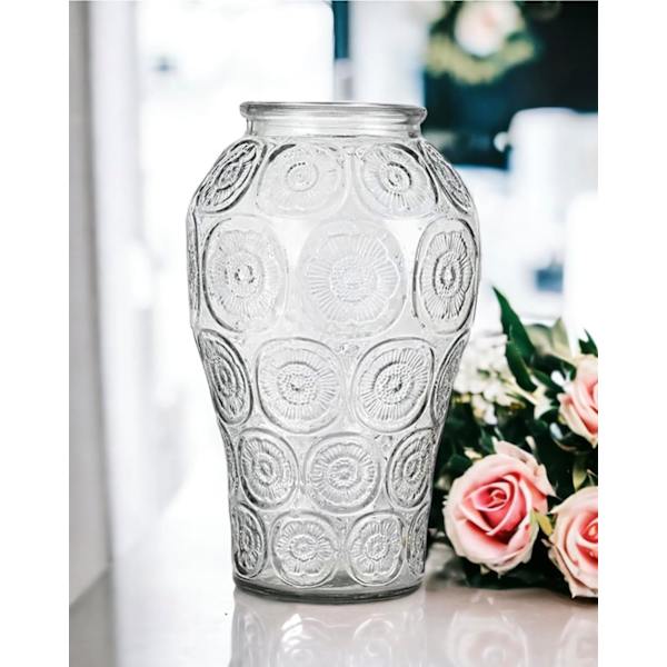 Blomglas Vas Transparent 9.4\" Heminredning Present Vas