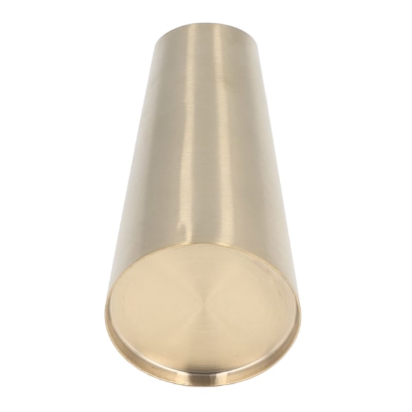 Gull Vase 304 Rustfritt Stål Konisk Form Smal Munn Enkel Moderne Stil Skrivebordsvase for Hjemmekontor Sovesal
