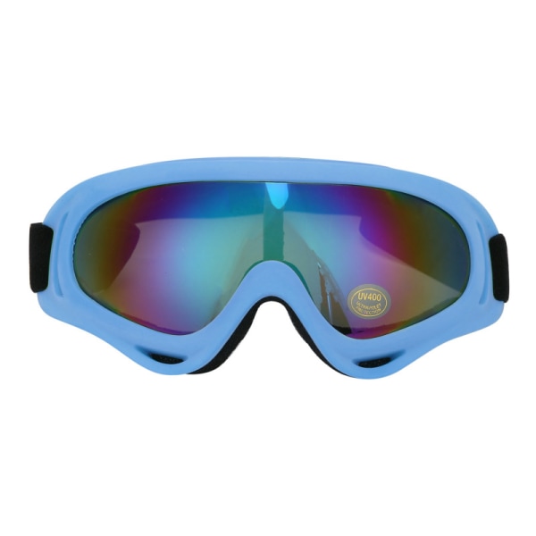 Skibriller, motorsykkelbriller, snowboardbriller for menn kvinner barn UV-beskyttelse Skum Anti-ripe Støvtett(blå)