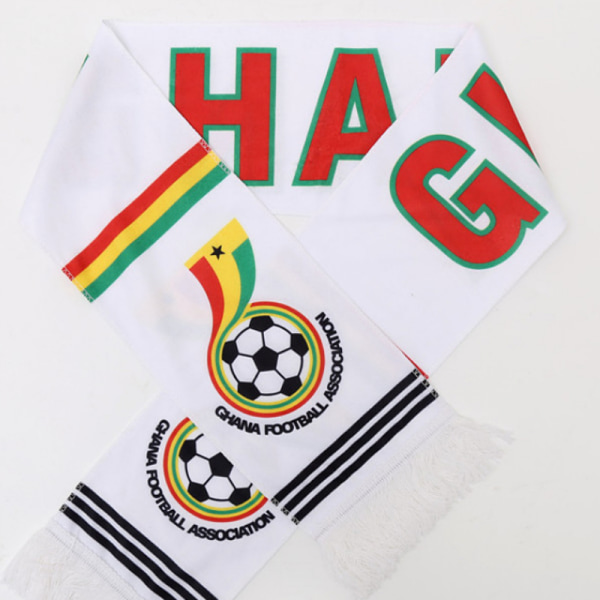 150cm/59in World Cup fotbollsmatch Scarf National Flag Bar Club Fan Present Fans World Cup Flags（Ghana）