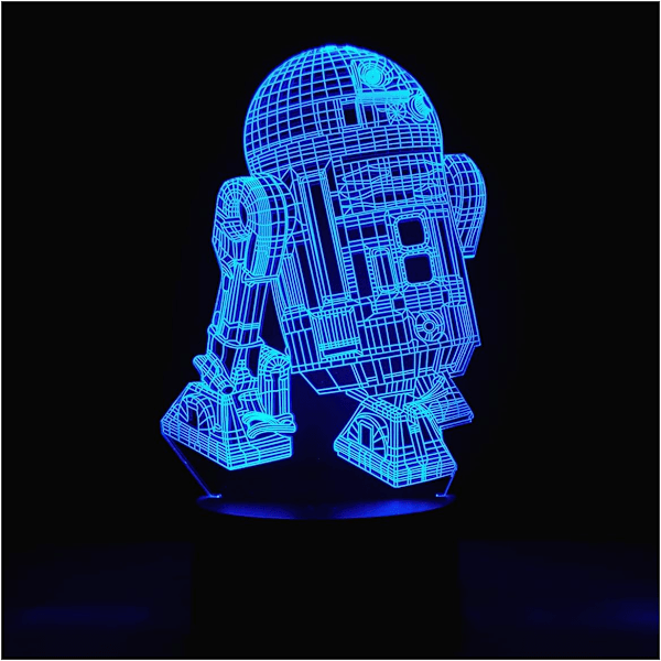 3D Illusion Platform Natlys Touch Switch 7 Farve Skift USB Strøm LED Bordlampe til Hjemmedekoration eller Julegaver