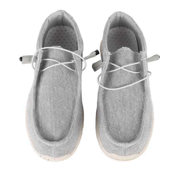 Herr Casual Skor Promenader Mode Sport Andas Lätt Mjuk Man Canvas Skor Grå 45 (275mm / 10.8in )