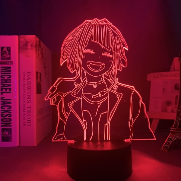 3D Lampe Anime My Hero Academia Kyouka Jirou Illusionslampe for Soveromsdekorasjon Barn Bursdag Julegave Kyouka Jirou Led Nattelys