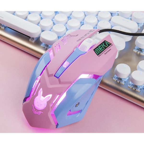 Mus Breathing LED Baggrundsbelyst Gaming Mus Genji Reaper Trådløs USB Computermus til PC & Mac E-Sports Spillere