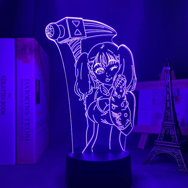 Anime Led-lamppu Seitsemän Kuolemansyntiä Diane Valo Makuuhuoneen Koristelu Nanatsu No Taizai Manga Led Yövalo Syntymäpäivälahja