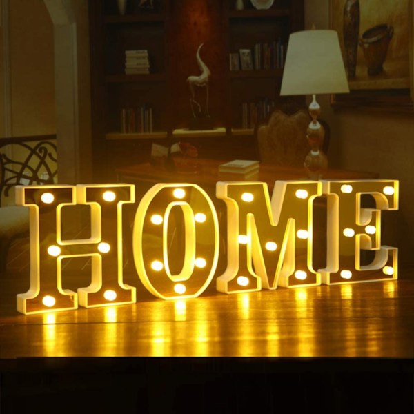 JUSTUP LED-bogstavlys, 26 gyldne bogstaver, der lyser op, til bryllup, fødselsdagsfest, jul, hjem, bardekoration (guld X)
