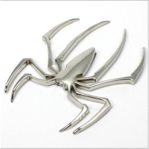 3 stk. Spider Emblem Bilmærke 3D Logo Erstatning til Can Am Spyder Decals F-150 Silverado Sierra RAM（Sølv）