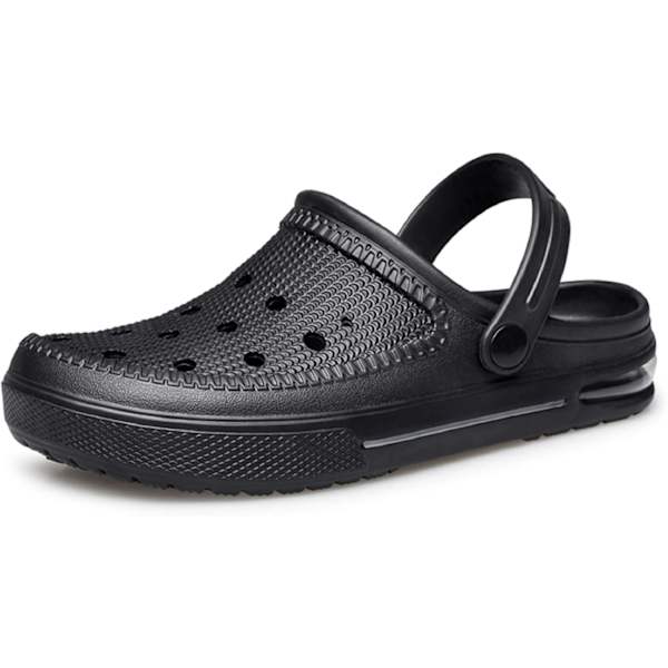 Unisex Have Clogs Vandsko Strandsko Tøfler Sandaler Luftpude Letvægts Komfortable Black 11.25inch 12 Women/11 Men