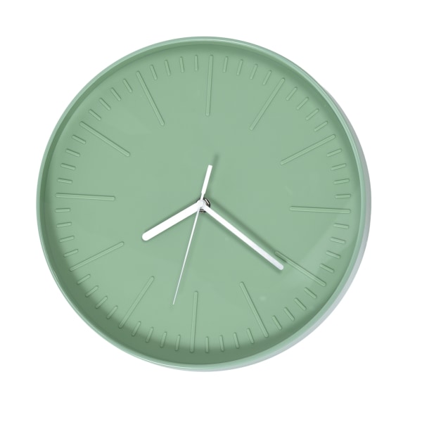 Mute Quartz Clock Watch Minimalistisk Modern Plast Väggklocka för Vardagsrum Sovrum Grey