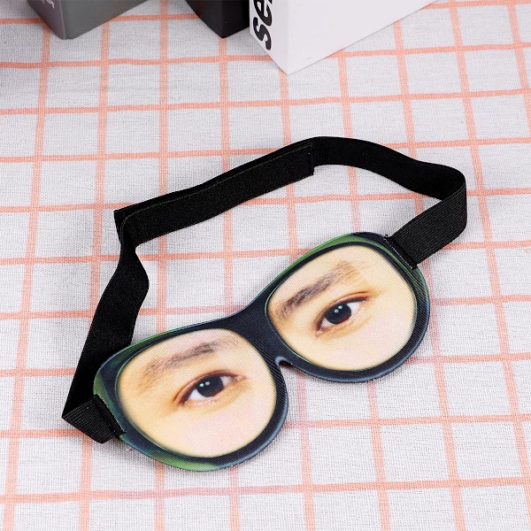 Hauska unimaski nukkumisen apuväline hauska silmälappu lasten unimaski 3D-unisilmälasit oikea henkilö lapsi
