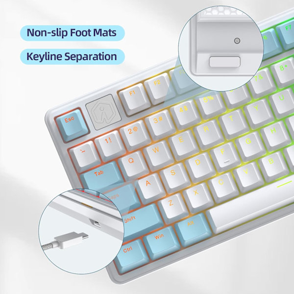 NA87 Rapid Trigger Magnetiskt Switch RGB Mekaniskt Tangentbord TKL 80% Hot Swapped HiFi Ljud Programmerbart Trådbundet Speltangentbord