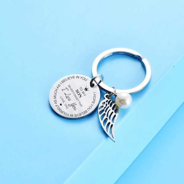 Til min datter nøkkelring fra pappa mamma inspirerende gave aldri glem at jeg elsker deg for alltid bursdagsgave eksamensgaver (til min datter fra mamma
