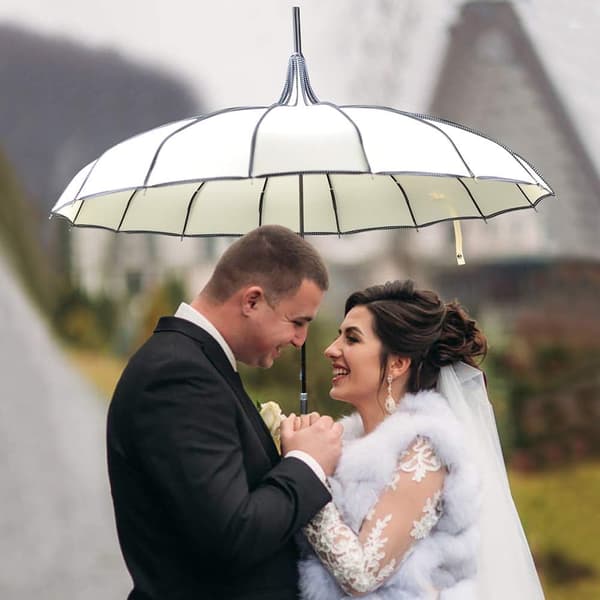 Pagoda Peak Old-fashioned Ingenuity Parasol (Elfenben) Ivory